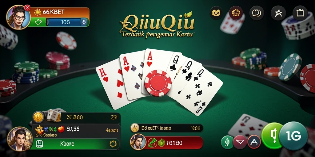 Tampilan gameplay QiuQiu yang menarik di 66KBET.
