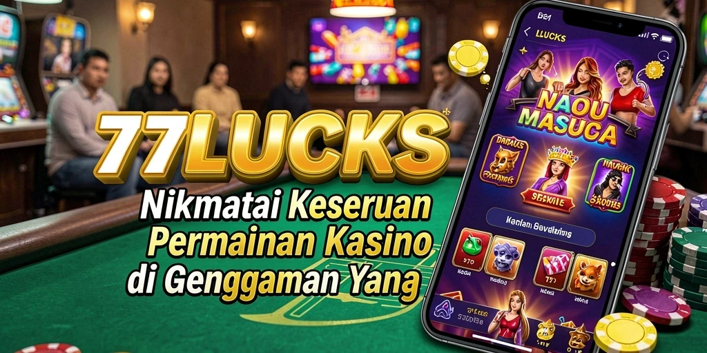 Tampilan menarik dari gameplay Kasino di 77LUCKS.