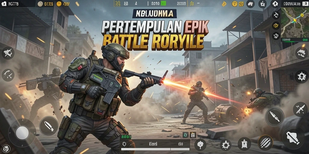 Tampilan utama KG778 menampilkan pertarungan seru dan pemandangan yang mengesankan.