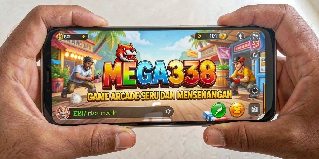 Screenshot utama MEGA338 menampilkan aksi seru dalam permainan Arcade.