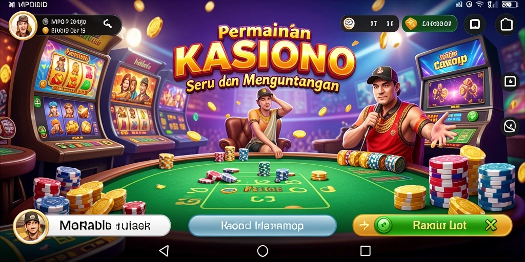 Tampilan gameplay MPOID dengan suasana Kasino yang mendebarkan.